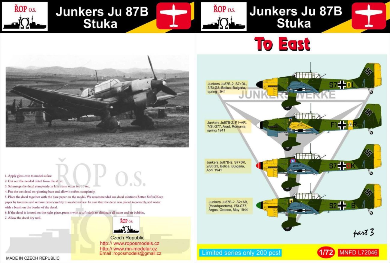 1:72 Junkers Ju 87B Stuka - To East