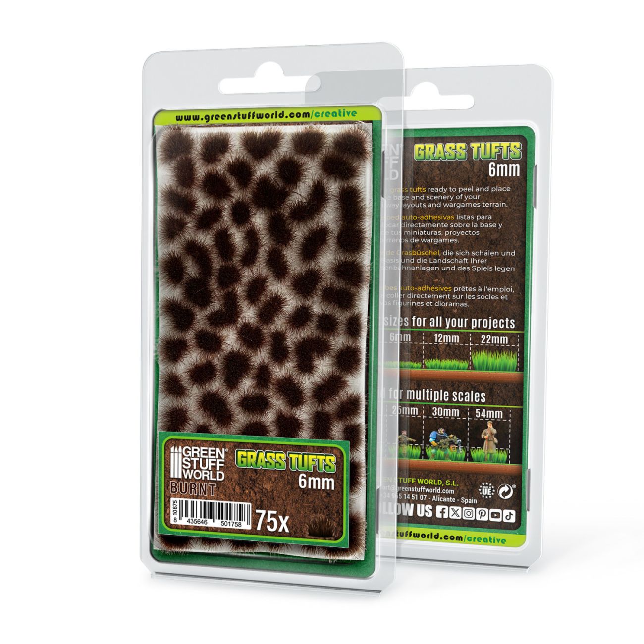 Static Grass Tufts 6 mm - Burnt Brown