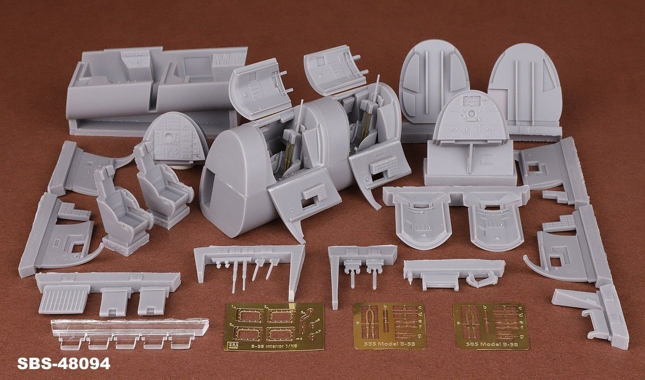 1:48 B-58 Hustler Bomber/Navigator & DSO cockpit set