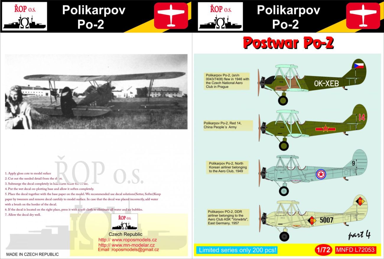 1:72 Polikarpov Po-2/U-2 - Postwar PO-2