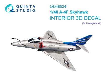1:48 A-4F 3D-Printed & coloured Interior on decal paper (Hasegawa/Hobby2000)