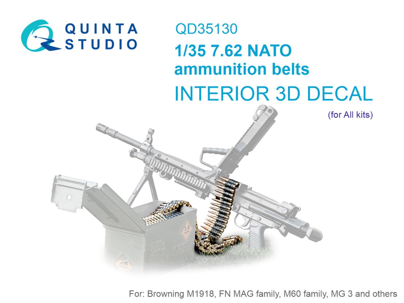 1:35 NATO 7.62 ammunition belts (All kits)