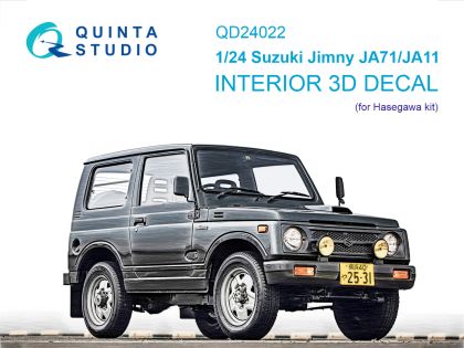 1:24 Suzuki Jimny JA71-JA11 3D-Printed & coloured Interior on decal paper (Hasegawa)