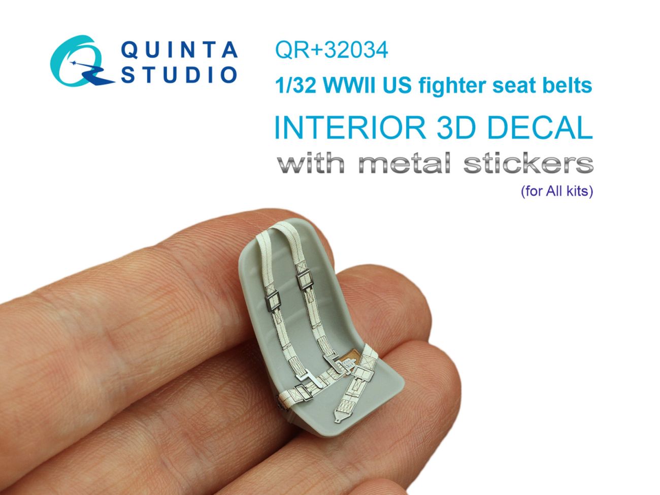1:32 WWII US fighter seat belts (with metal buckles) (All kits)