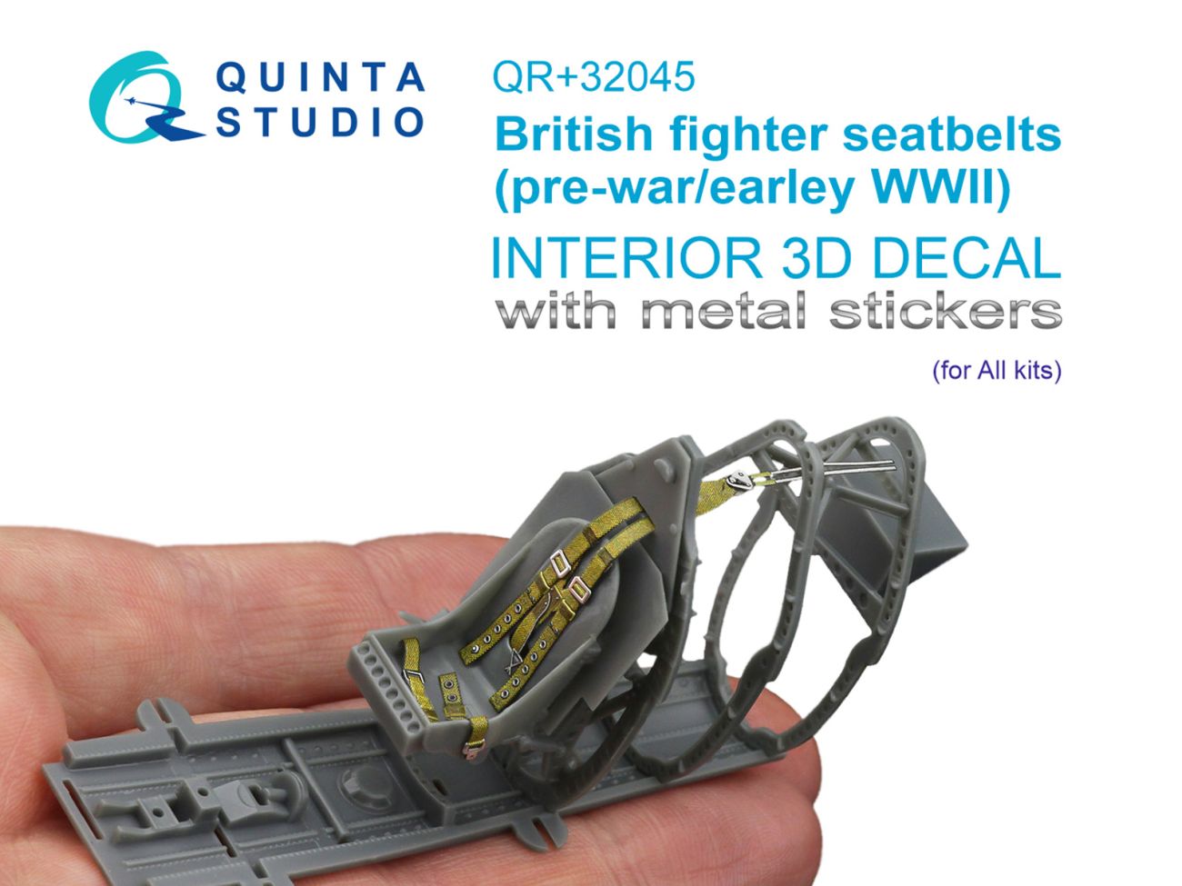 1:32 British Fighter Seatbelts, pre-war/early WWII (with metal buckles) (All kits)obtisk