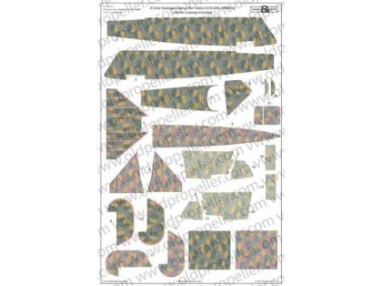 1:32 5 Color lower Lozenge (Faded with fabric texture and overprint efect)