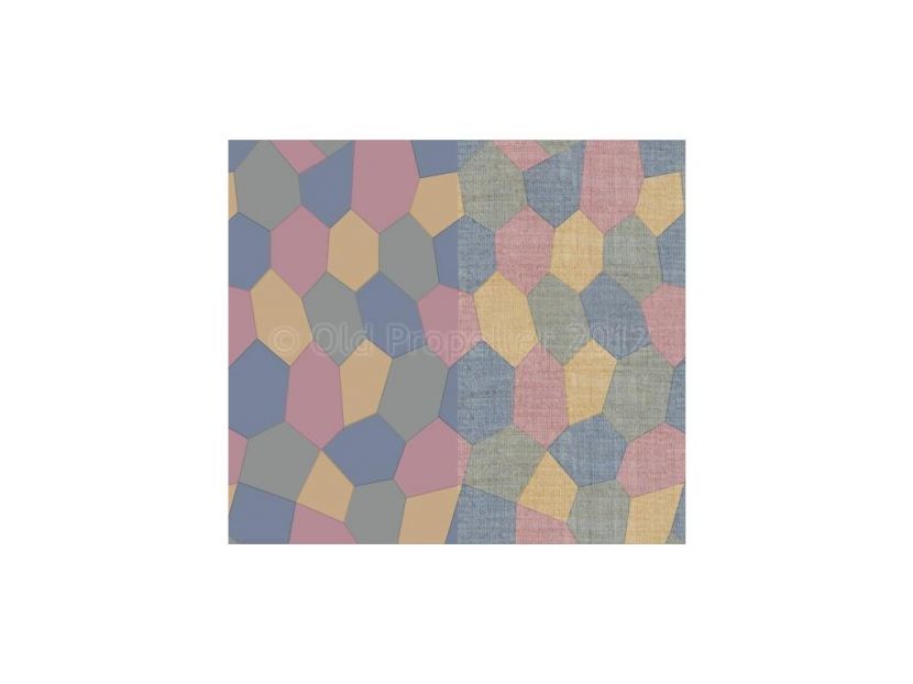1:32 4 Color lower Lozenge (Faded with fabric texture and overprint efect) BASE WHITE