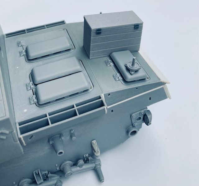 1:35 Wooden box for Stug. III G initial from Das Reich, type 2, with wood texture