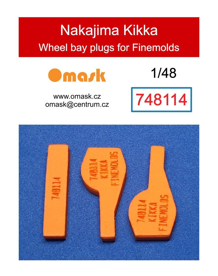 1:48 Nakajima Kikka wheel bay plugs (for Finemolds)