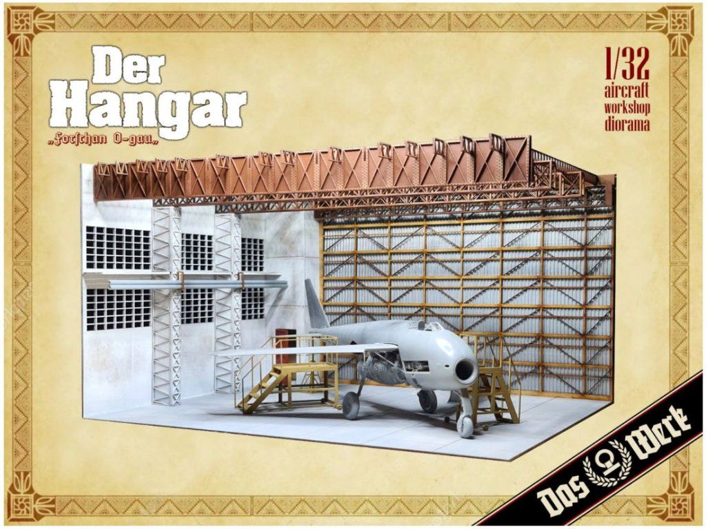 1:32 Der Hangar - aircraft workshop diorama