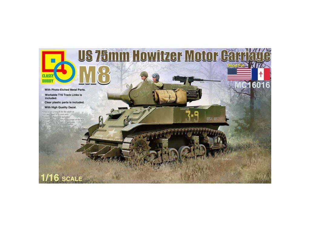 1:16 US 75mm Howitzer Motor Carriage M8