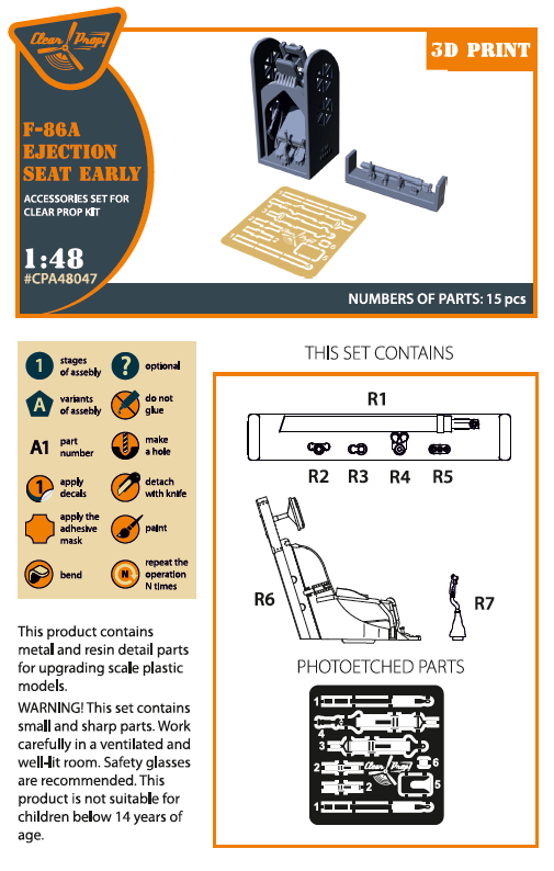 1:48 F-86A Sabre Ejection seat early