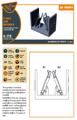 1:72 F-86A Sabre air brakes