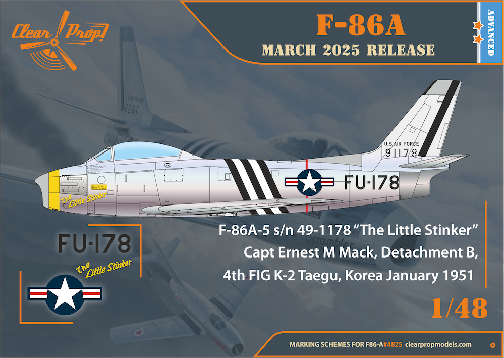 1:48 F-86A Sabre in Korea early variants Advanced kit