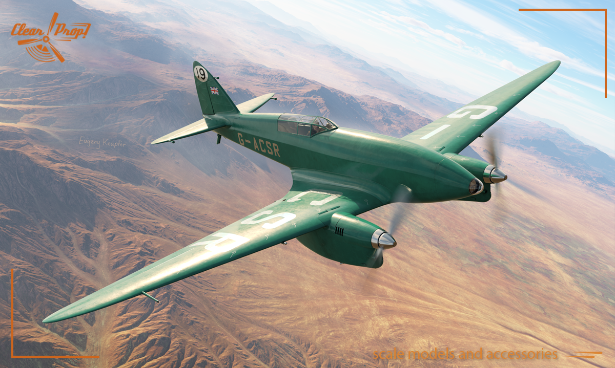 1:72 de Havilland DH.88 Comet MacRobertson Trophy Air Race Advanced kit