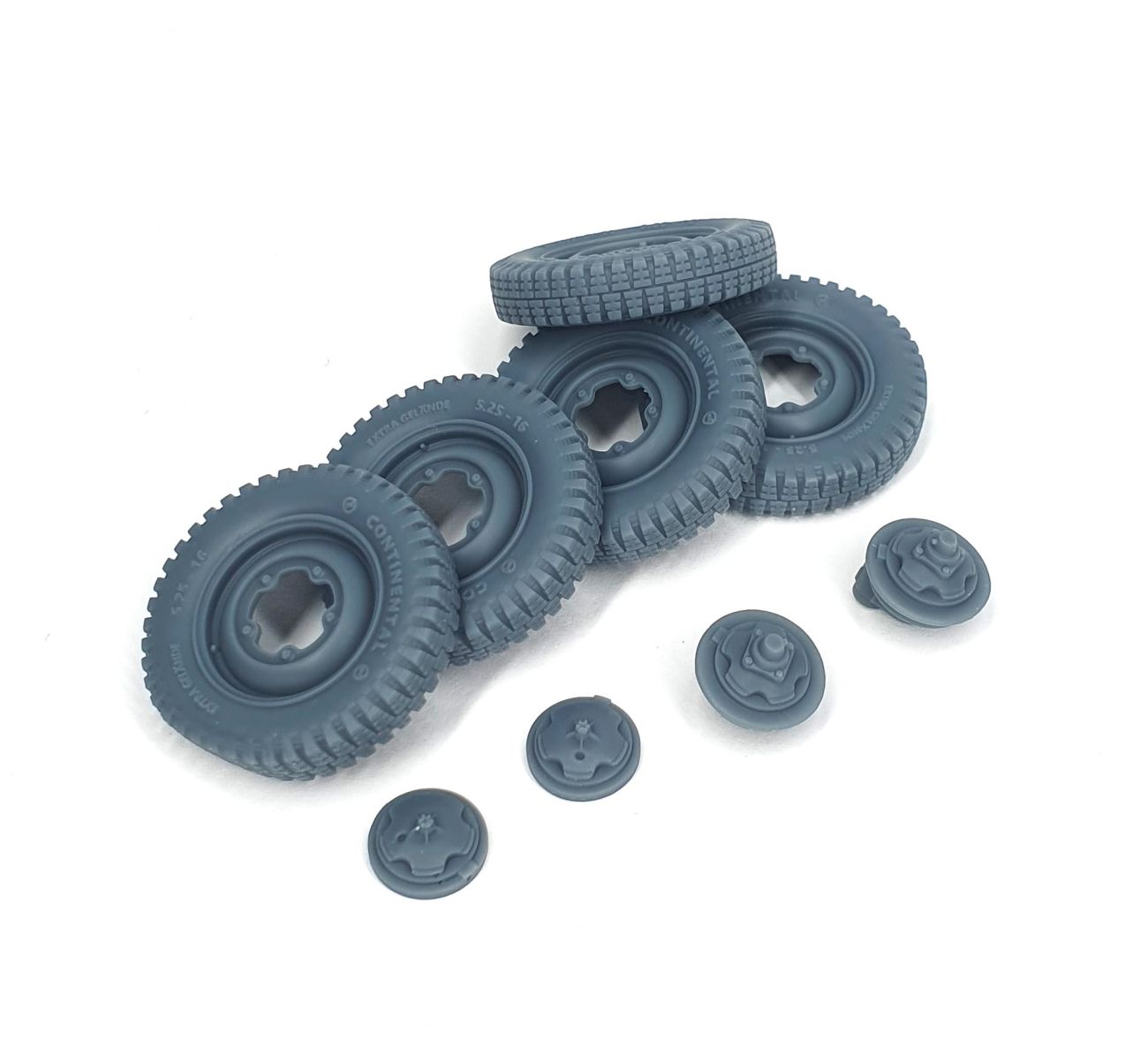 1:35 VW Schwimmwagen road wheels (weighted) type 1