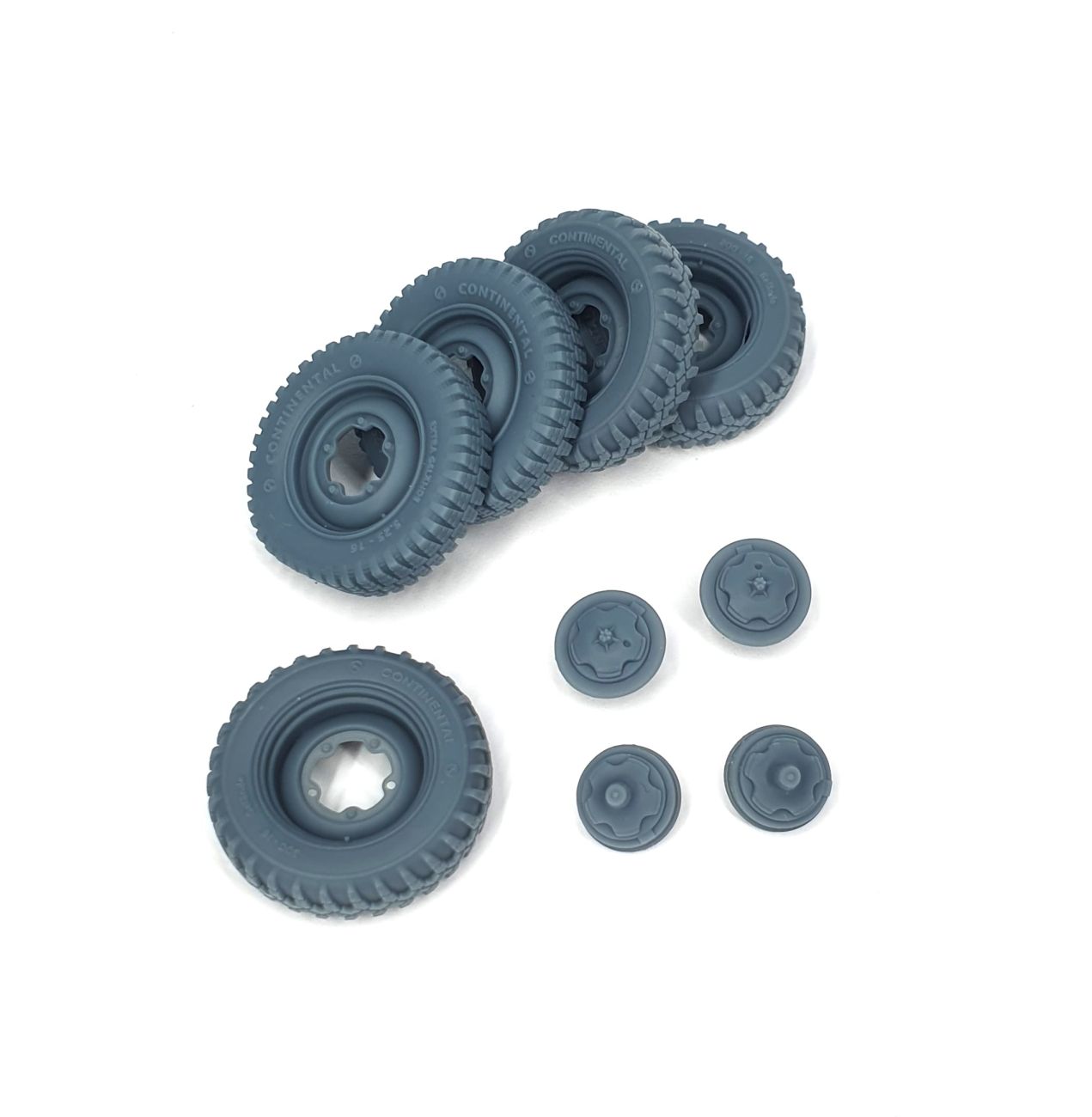 1:35 VW Kubelwagen road wheels mix tires (weighted)