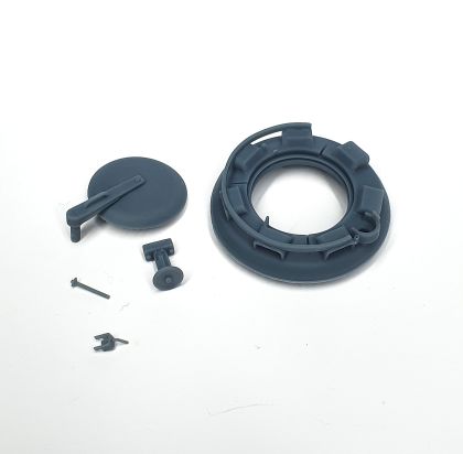 1:35 Cupola for Tiger II welded with drain slits