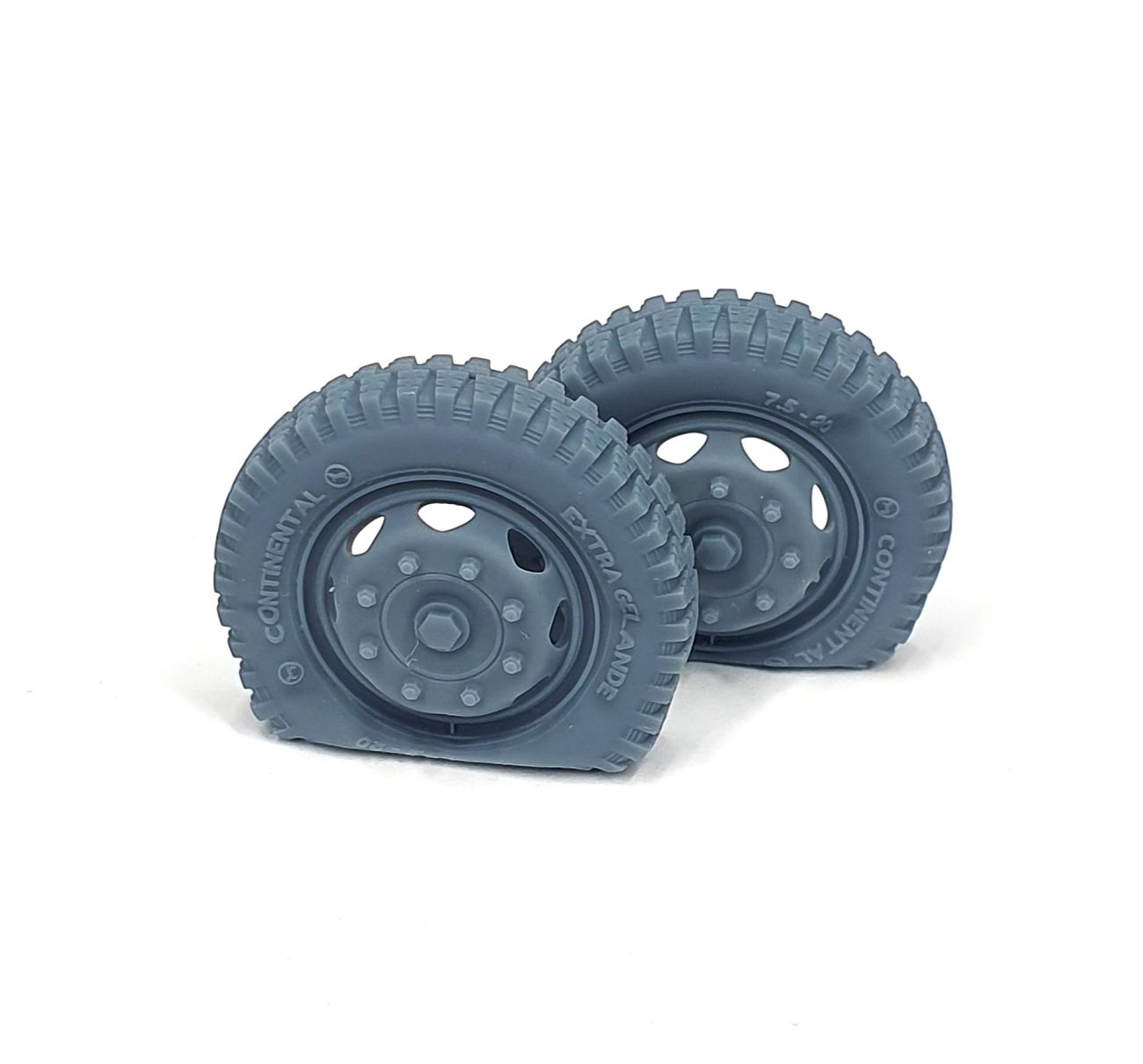 1:35 Opel Blitz late front road wheels flat tires (type 1)