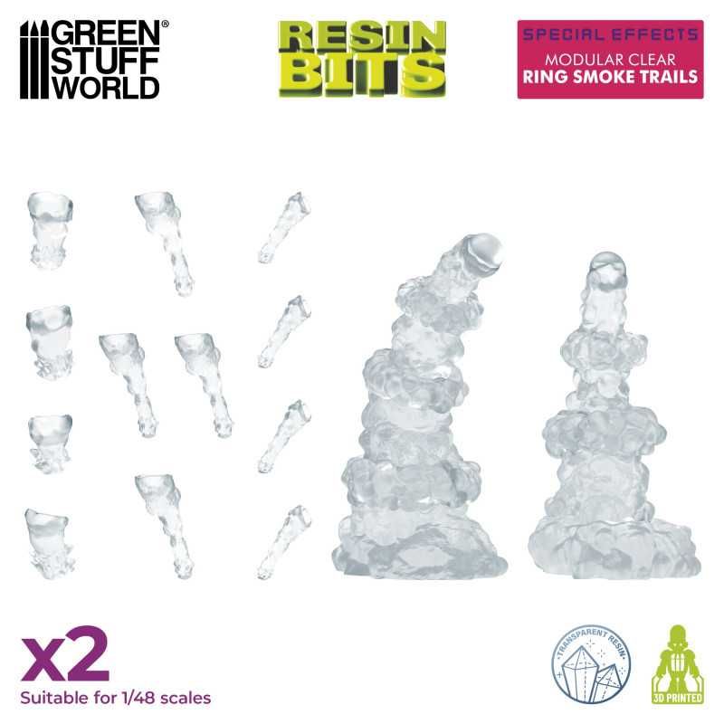1:48 Modular Clear Ring Smoke Trails for Jump Packs