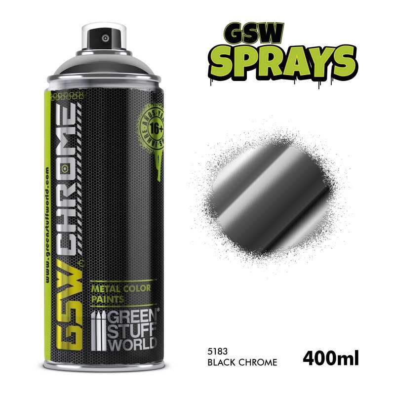 Black Chrome Spray Paint 400ml