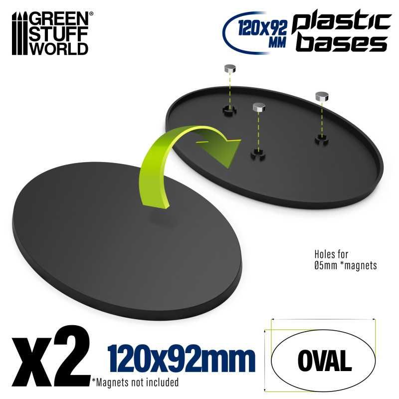 Plastic Bases - Oval Pill 120x92mm