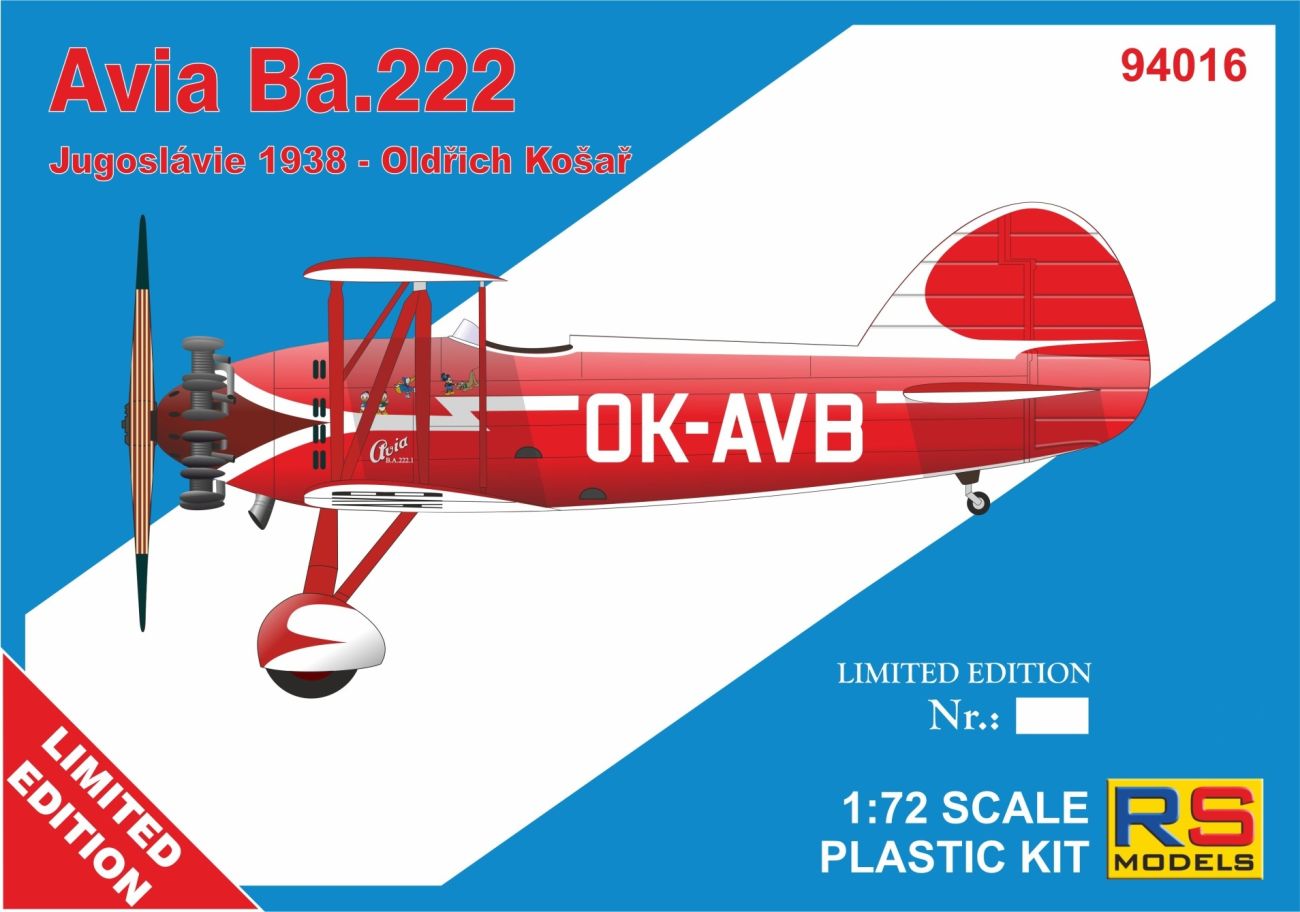 1:72 Avia Ba.222 1 decal v. for Czechoslovakia RP+PE