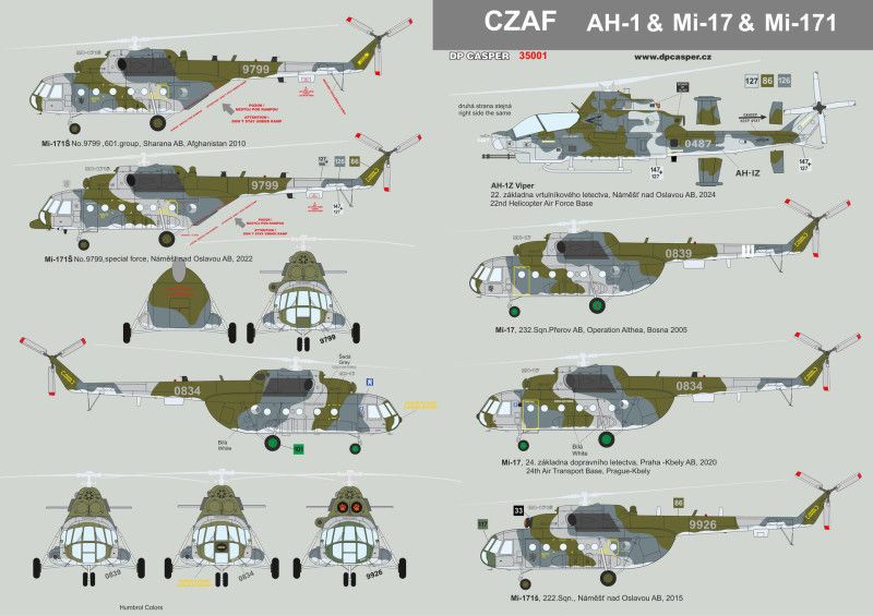 1:35 Czech Air Force AH-1 & Mi-17 & Mi-171