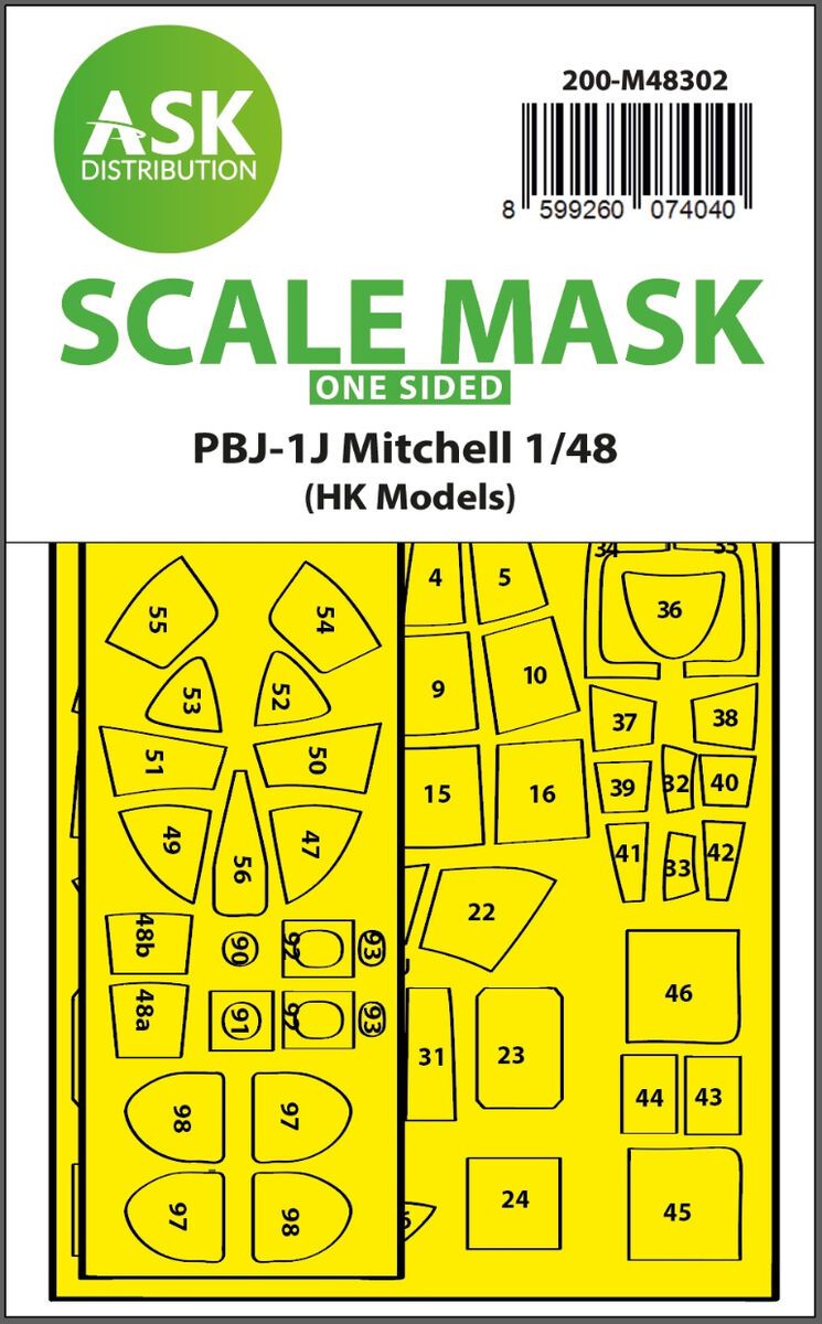 1:48 PBJ-1J Mitchell one-sided express fit mask for HK Models