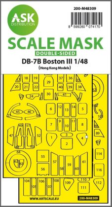 1:48 DB-7B Boston III double-sided express fit mask for HK Models