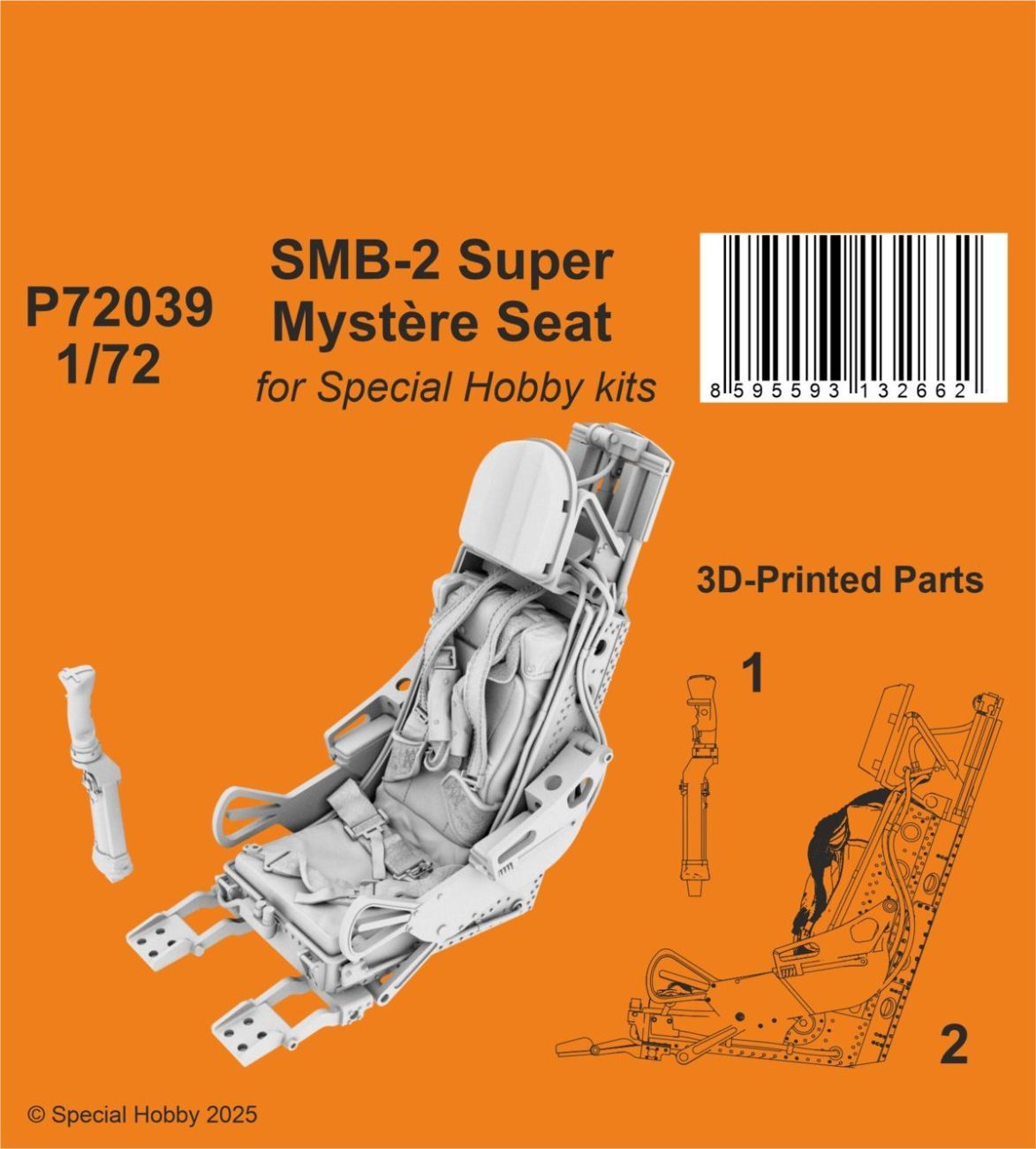 1:72 SMB-2 Super Mystère Seat for Special Hobby kits