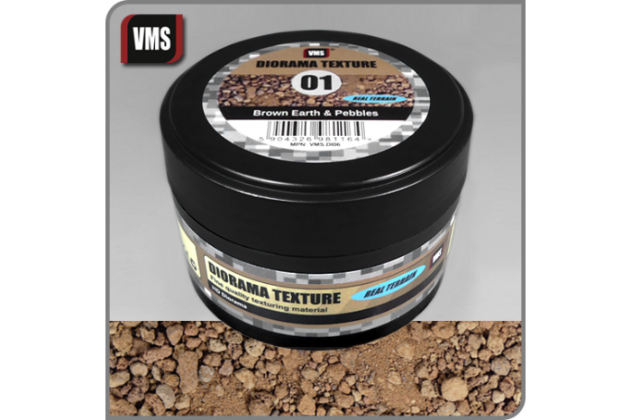 Diorama Texture No. 1 Brown Earth & Pebbles