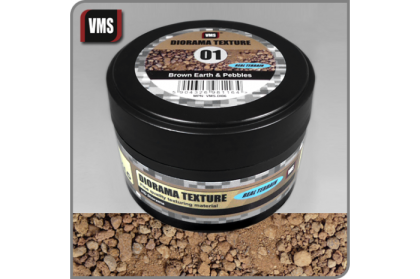 Diorama Texture No. 1 Brown Earth & Pebbles