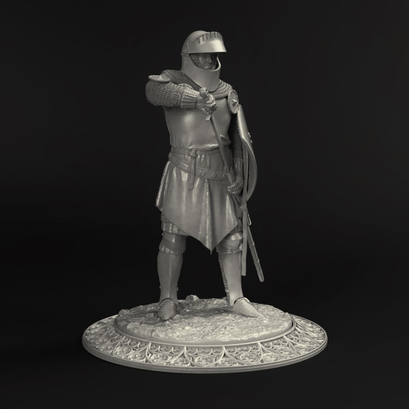 75mm French knight. Battle of Crecy