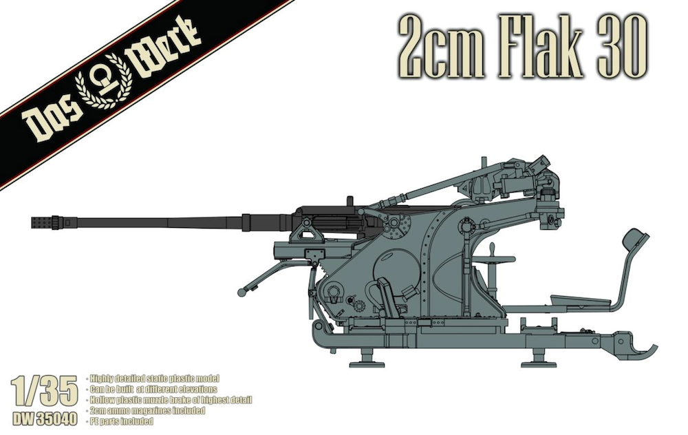 1:35 German WWII 2cm Flak 30
