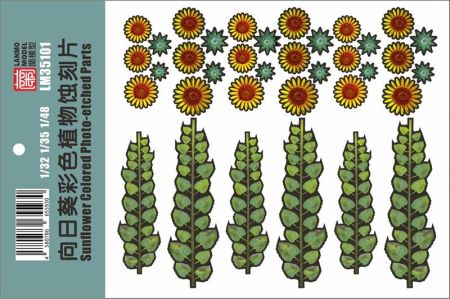 1/32 1/35 1/48 Sunflower Colored Photo-etched