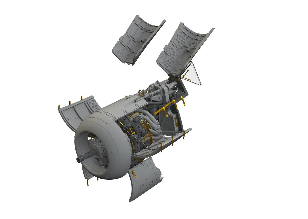 1:48 Fw-190A-6 engine