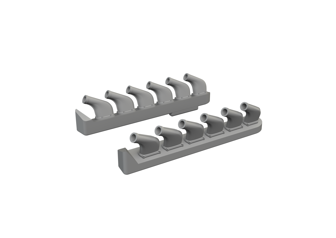 1:72 P-51D Mustang exhaust stacks PRINT