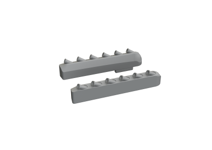 1:72 P-51D Mustang exhaust stacks w/ fairing PRINT