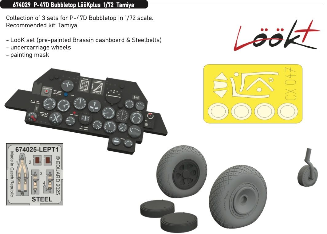 1:72 P-47D Thunderbolt Bubbletop LooKplus