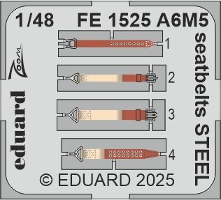 1:48 A6M5 Zero seatbelts STEEL