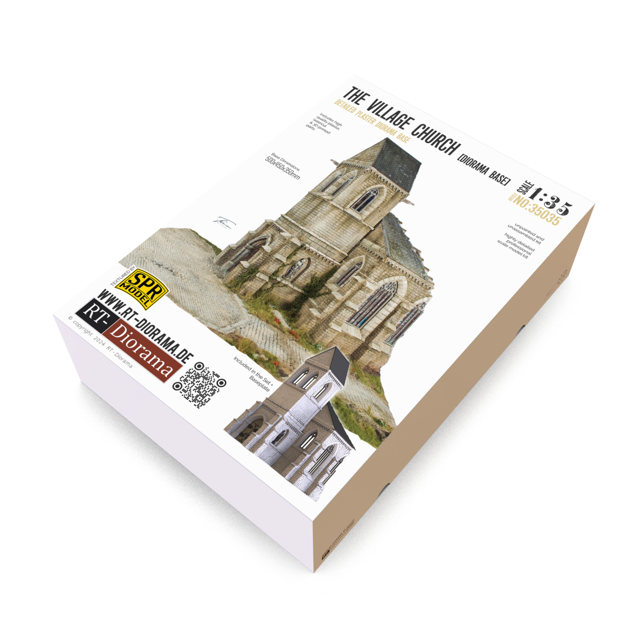 1:35 The Village Church [Diorama Base]