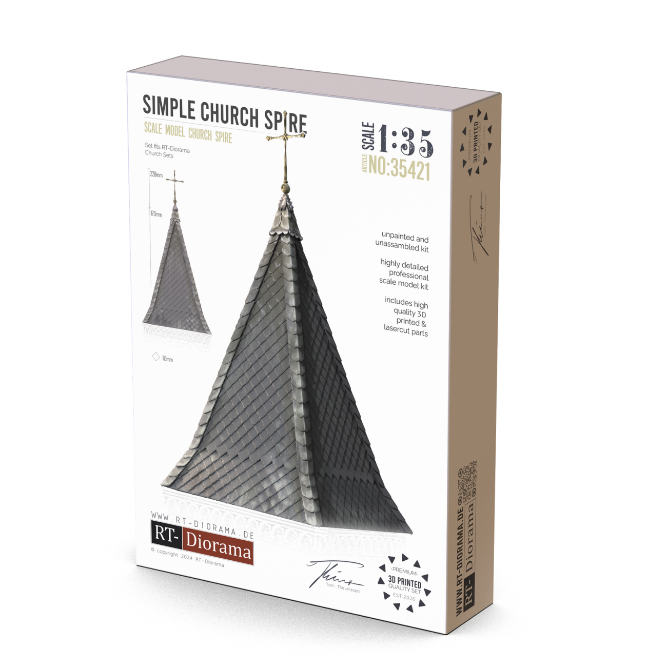 1:35 Simple Church Spire