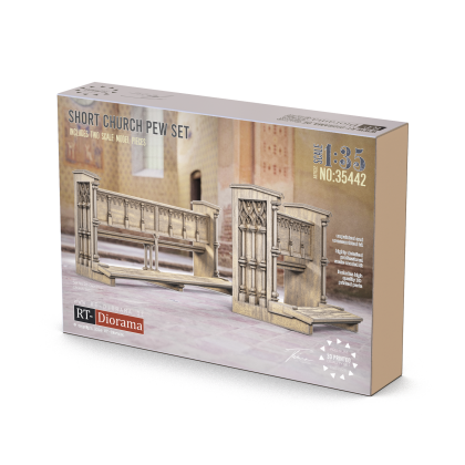 1:35 Short Church Pew Set