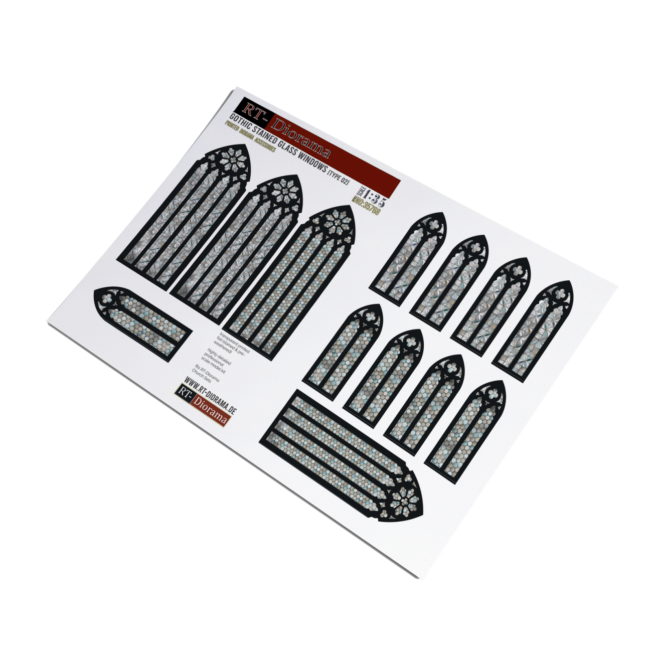 1:35 Gothic stained glass windows (Typ2)