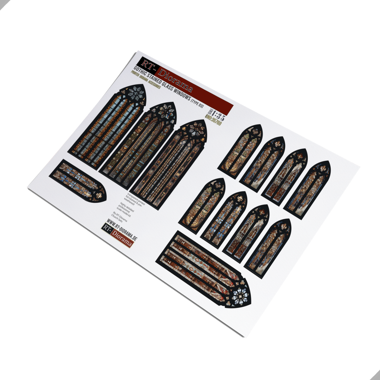 1:35 Gothic stained glass windows (Typ3)
