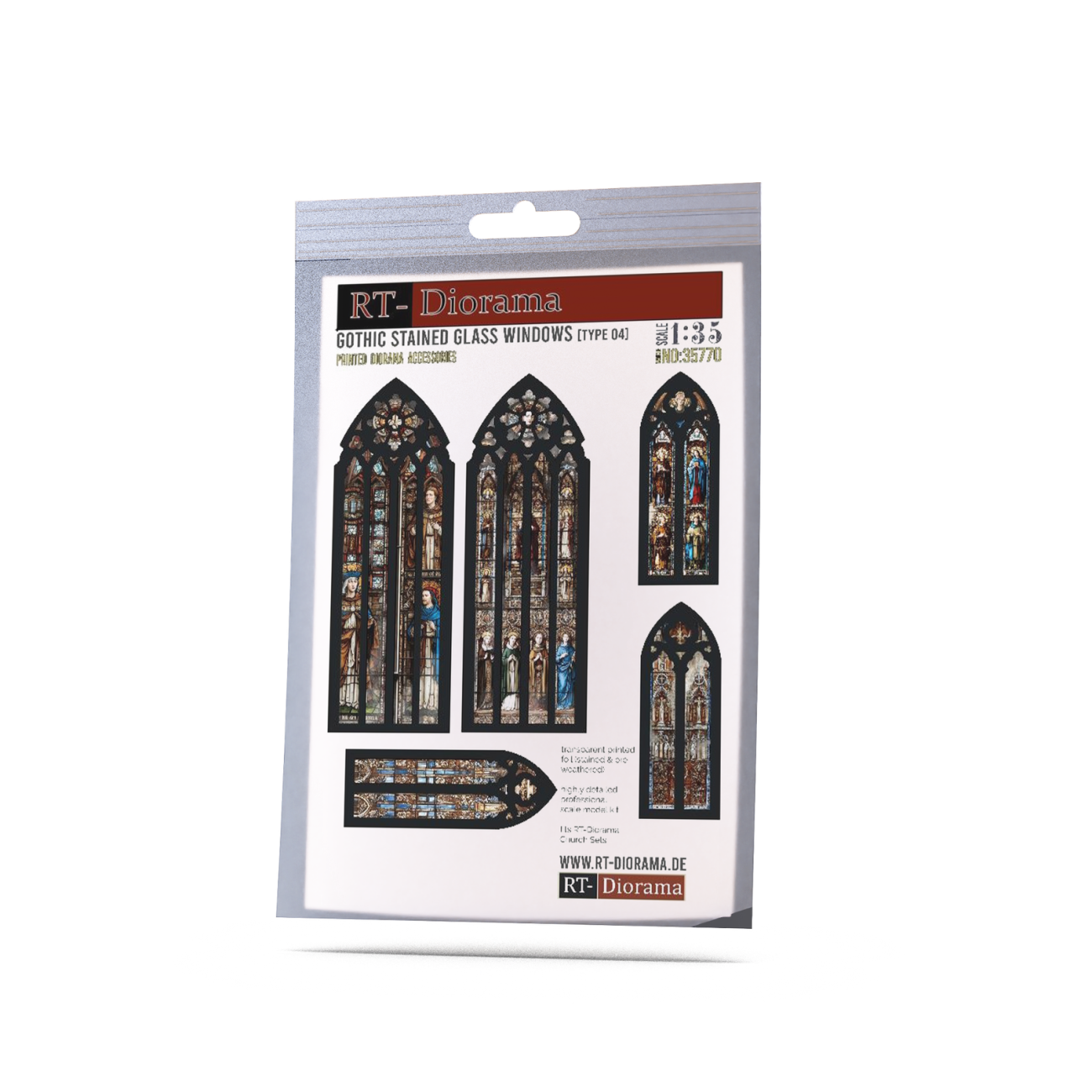 1:35 Gothic stained glass windows (Typ4)