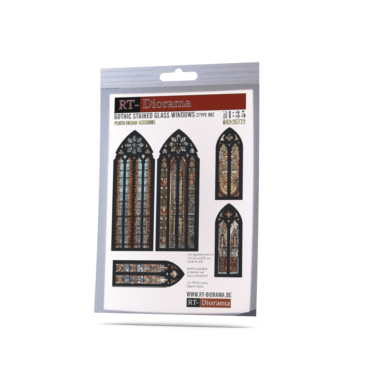 1:35 Gothic stained glass windows (Typ6)