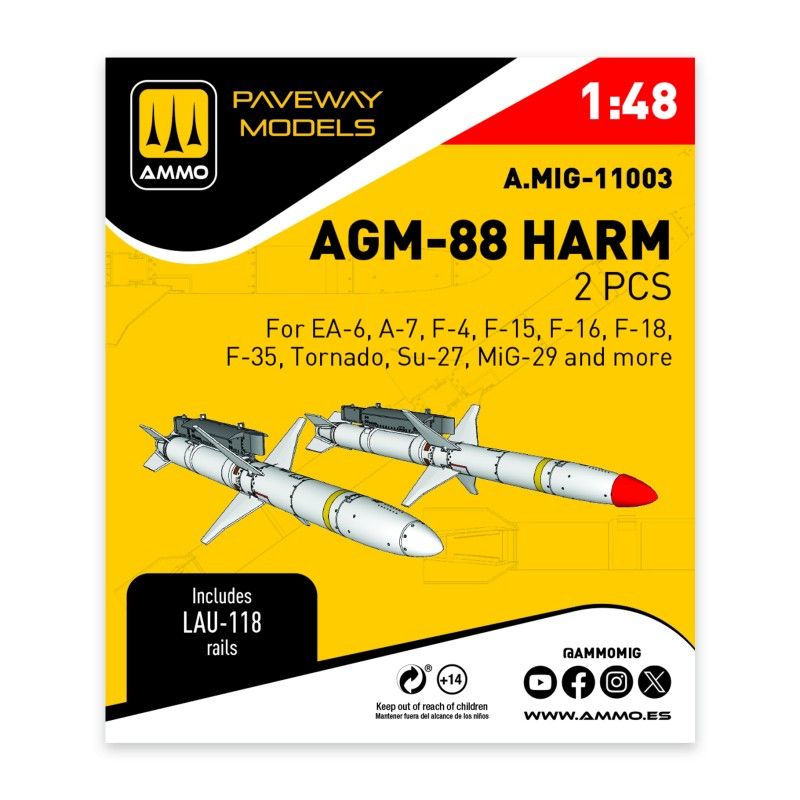 1:48 AGM-88 HARM (2 pcs)