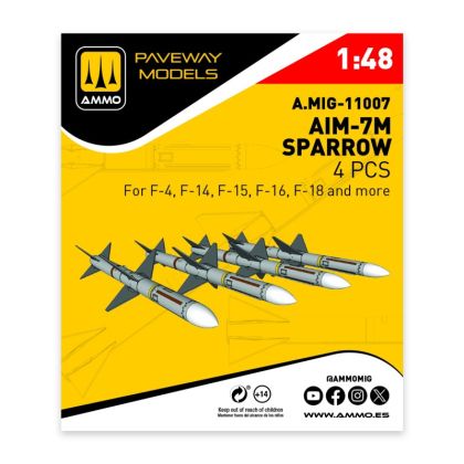 1:48 AIM-7M Sparrow (4 pcs)